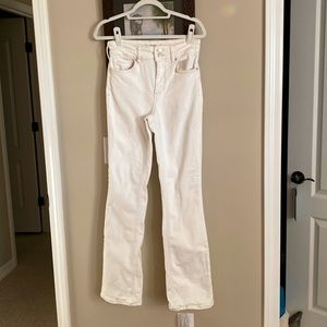 Free People high-rise white denim jeans